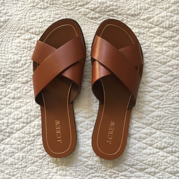J. Crew Shoes - J Crew Cyprus Slide Sandal 7 Tan/Brown